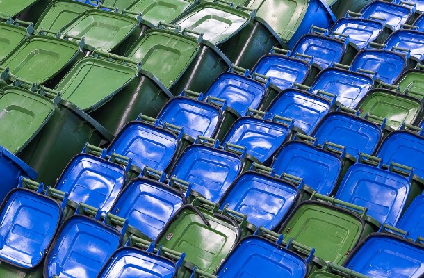 Afval inzamelen met handige rolcontainers